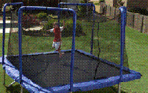 Skywalker 13' Square Enclosure Safety Net w/ Attached Hardware
